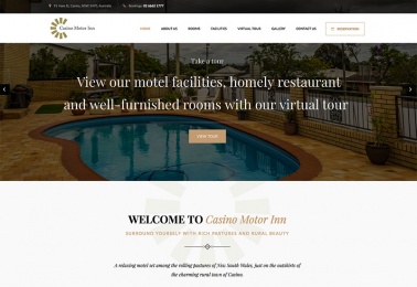 casino motor inn web design